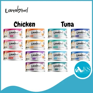 [ 1 Carton ] Loveabowl Assorted Flavors Canned Wet Cat Feed 70g x 24