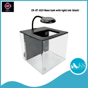 UP AQUA CA-ET-003 Nano tank with light/usb (Black/White) Fish & Aquatic