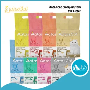 [ Carton Deal ] Aatas Cat Clumping Tofu Cat Litter Assorted 6L x 6 packets Kofu Klump Cat Litter