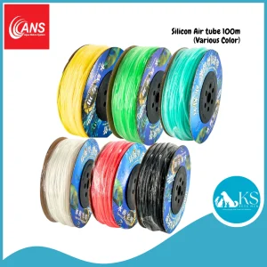 ANS Silicon Air tube (White/Red/Black/Yellow/Green/Blue) 100m Fish & Aquatic