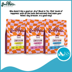 [ CAT ] SoulMate Low & Slow Chicken / Seafood / Red Meat Air Dried Cat Food 500g/1kg Cat Feed