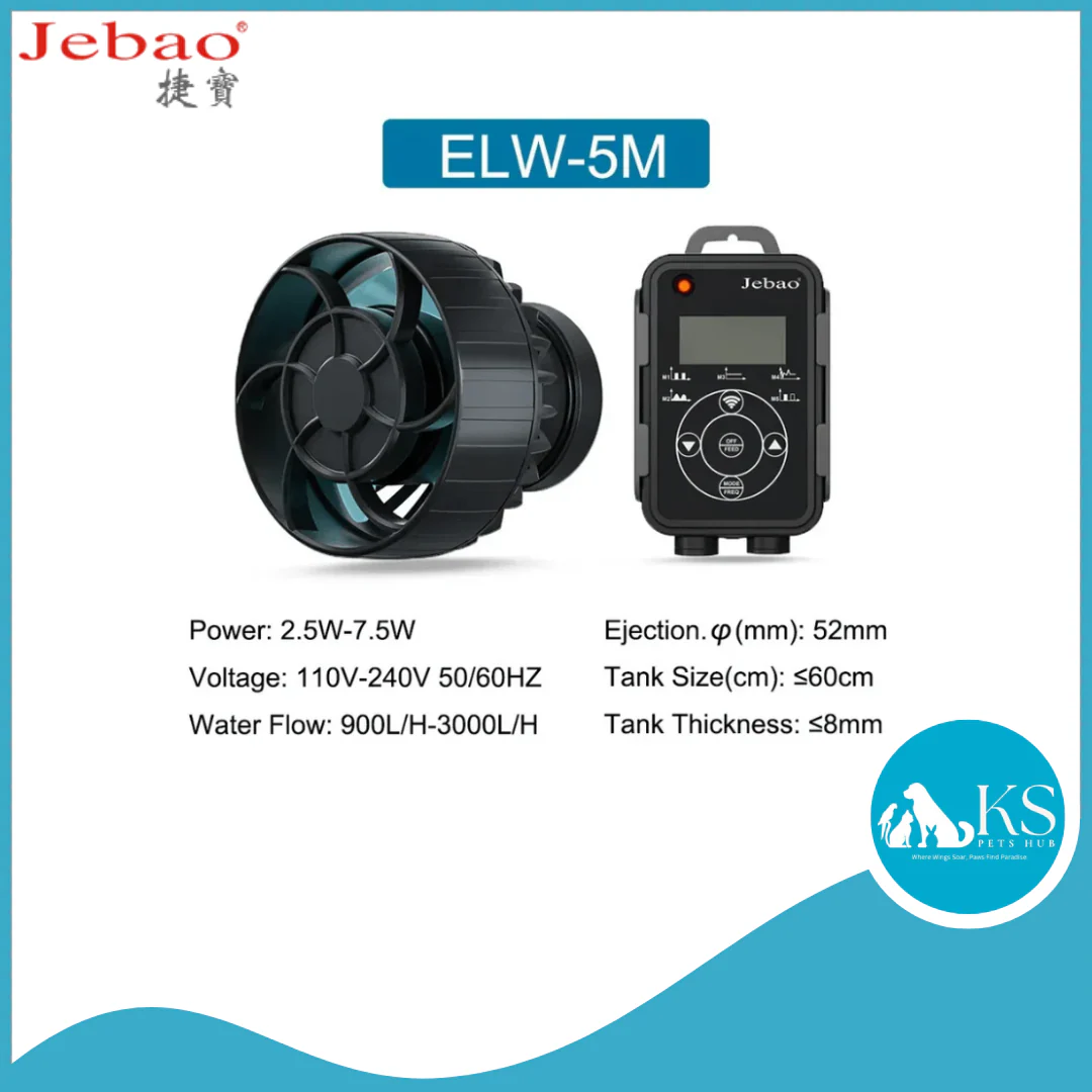 JEBAO ELW Wavemaker - (3M,5M,10M,20M,30M) Controller/Wi-Fi Mobile phone, Dual Control Fish & Aquatic Fish & Aquatic - Bild 6