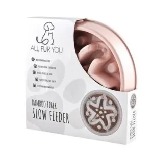 All Fur You Bamboo Slow Feeder Bowl