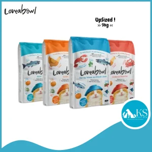 [ 9.07kg ] Loveabowl Grain Free Dry Cat Food (Chicken & Snow Crab), (Herring, Salmon, Lobster), (Salmon), (Chicken) Cat Feed