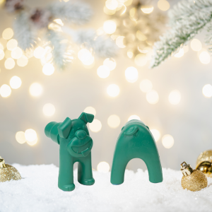 WestPaw Toppl Stopper Christmas Green